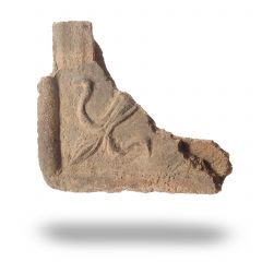 Miniaturka zdjęcia dla obiektu: Fragments of tiles depicting keys – M.Cz.I 330a