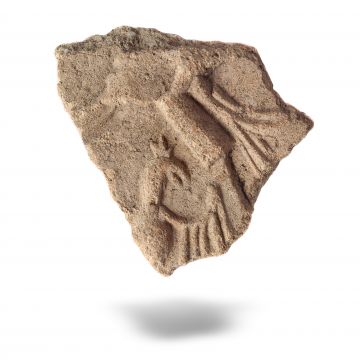 Grafika: Fragment of a tile depicting an eagle – M.Cz.I 331a