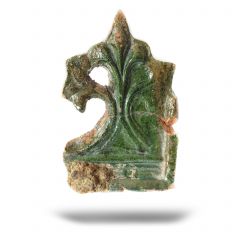 Miniaturka zdjęcia dla obiektu: Fragment kafla wieńczącego - M.Cz.I 332a